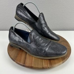 Steve Madden Loafer Slip Ons Snake Skin Pattern Dark Grey Mens 10.5 Charley 803